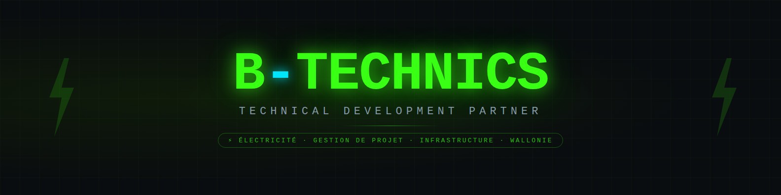 B.Technics — Technical Development Partner — Électricité, gestion de projet, infrastructure, Wallonie